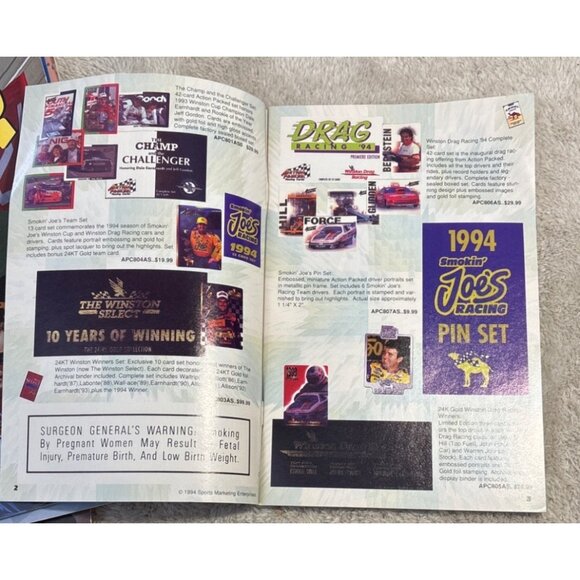 1996 Winston Cup Catalog Vintage NASCAR Racing Merchandise Advertising Booklet - Picture 3 of 5